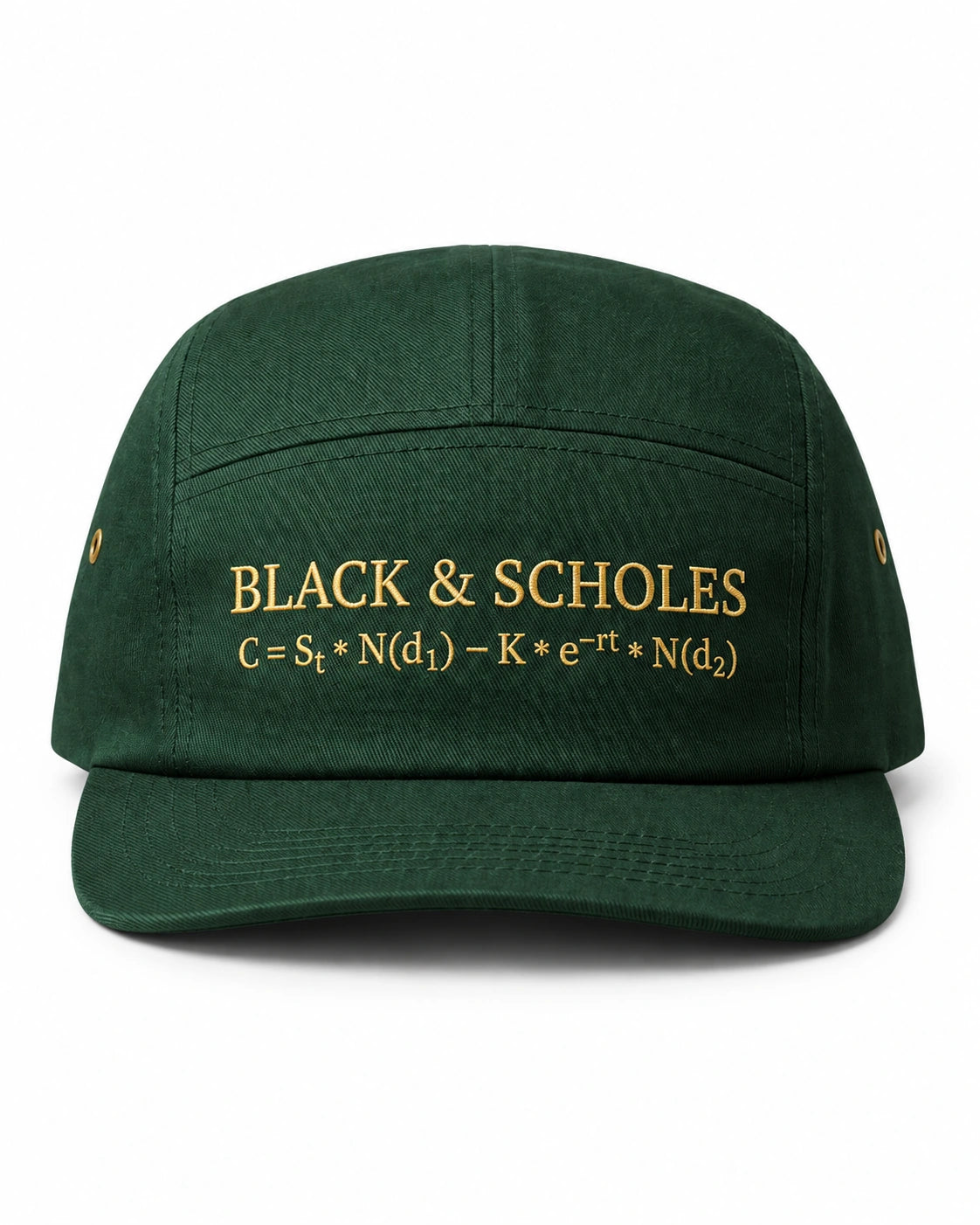 Black & Scholes — AI studio illustration, not an exact product photograph